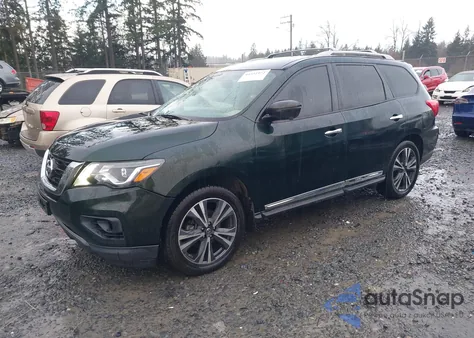 2018 Nissan Pathfinder Platinum из США, поврежденный, VIN 5N1DR2MM4JC629238